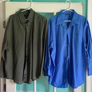 Men’s XL and XXL long sleeve dress shirts